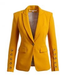 Veronica Beard Steele Cutaway Button-Cuff Tailored Jacket and at Neiman Marcus